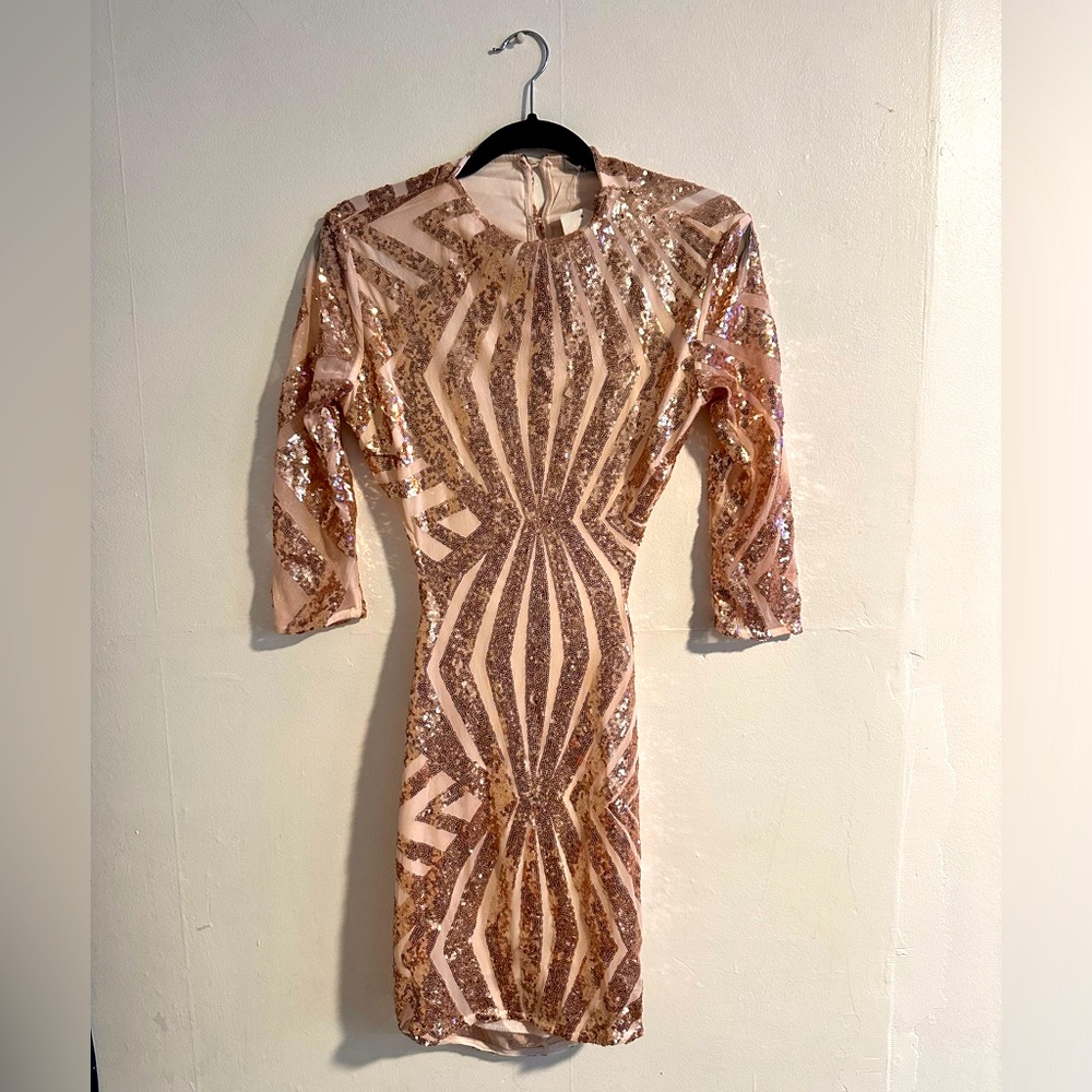 Sequin Backless Bodycon Dress